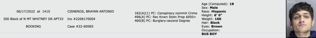 Multiple Suspects Charged in Lone Pine Dispensary Burglary 1 Screen Shot 2022 06 20 at 5.50.13 PM