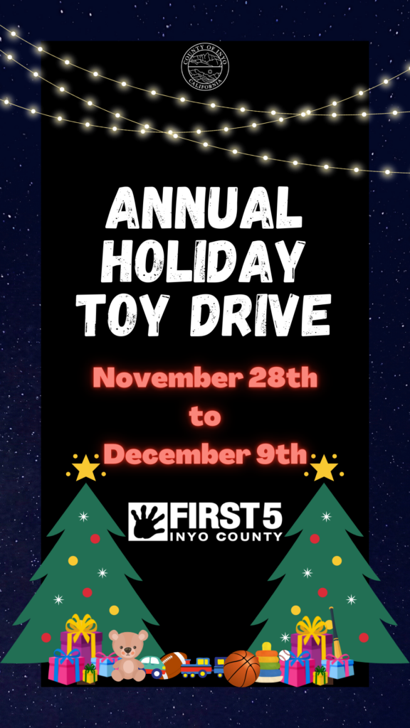 Inyo County Health & Human Services' First 5 Program Request Additional Donations for the 2022 Holiday Toy Drive 1 unnamedtoydrive