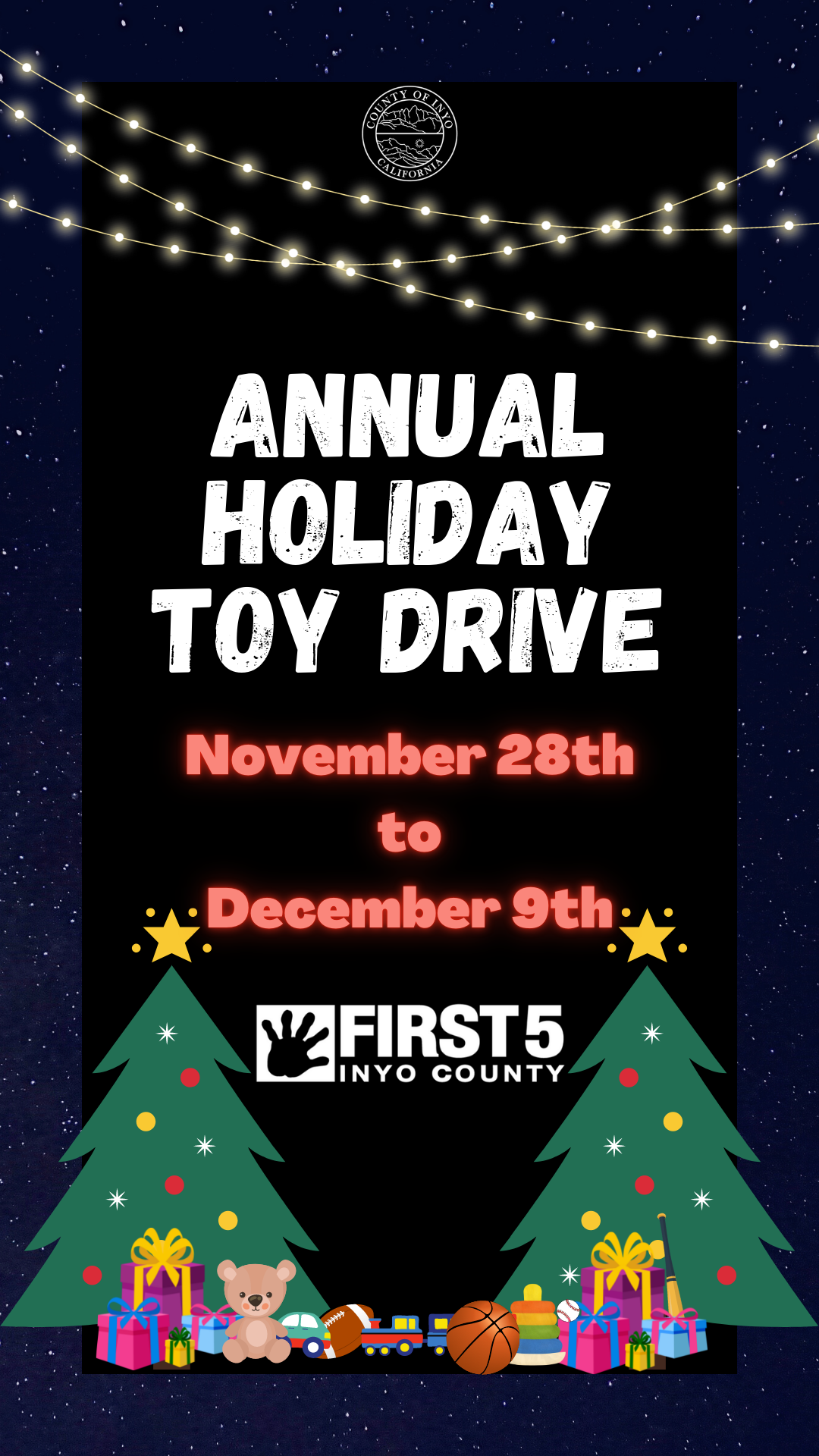 Inyo County Health & Human Services' First 5 Program Request Additional Donations for the 2022 Holiday Toy Drive 19 unnamedtoydrive