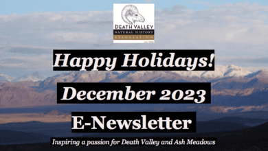 Death Valley Natural History Association December Newsletter 8 death valley