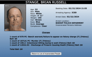 Stange Mug Shot