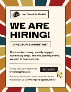 Inyo Council for the Arts: June Newsletter 4 inyo council for the arts