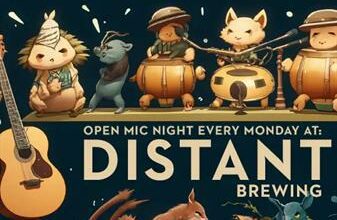 distant brewing open mic monday