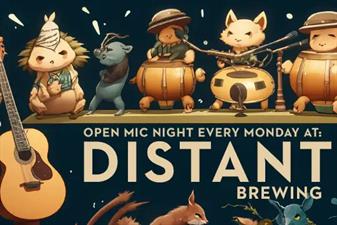 Open Mic Mondays at Distant Brewing! 1 distant brewing open mic monday