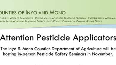 Pesticide Safety Seminars inyo mono agriculture
