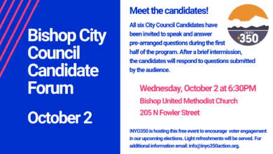 inyo350 bishop city council forum
