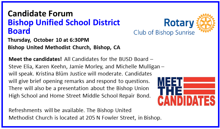 Bishop Sunrise Rotary Club