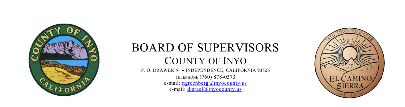 News Briefs from August 5 Inyo Board of Supervisors Meeting 1 inyo county board