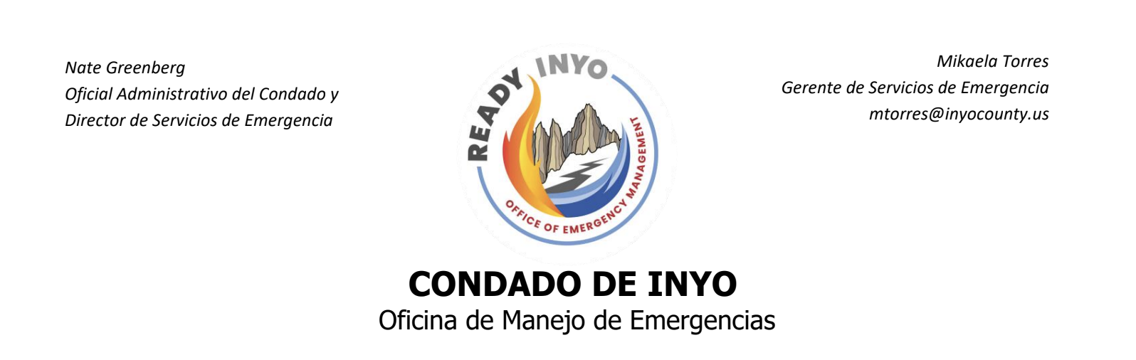 Simulacro de Emergencia a Gran Escala en el Aeropuerto Bishop el Sábado 3 de mayo 1 Emergencia bishop ready inyo