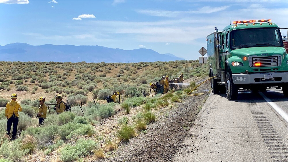 semi-truck fire
