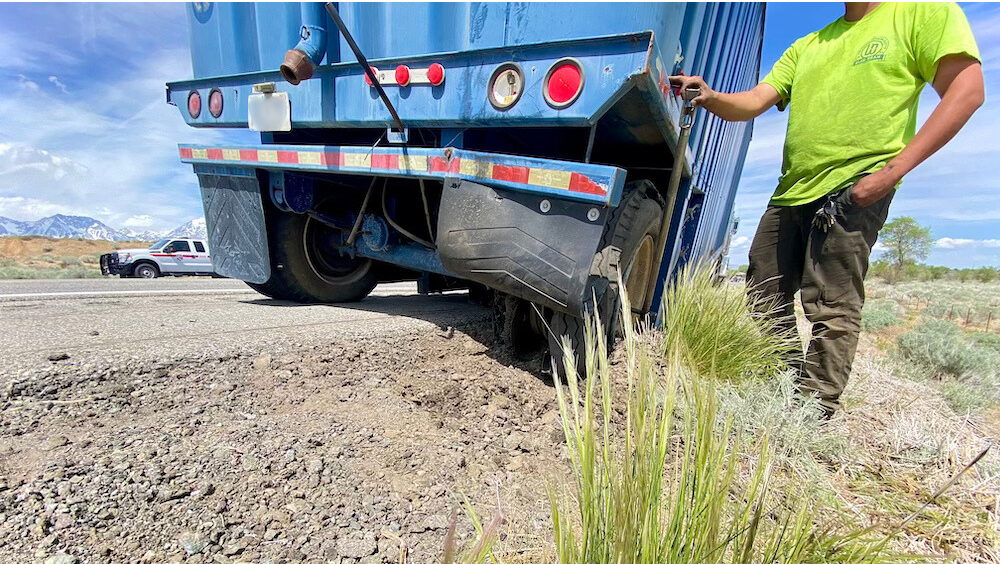semi-truck fire