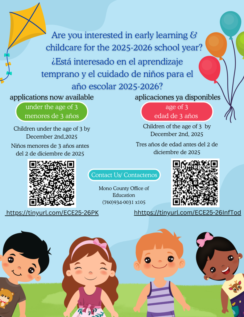 Apply for Early Learning & Childcare for the ’25-26 school year! | ¡Solicite educación temprana y cuidado infantil para el año escolar 25-26! 2 early learning childcare school