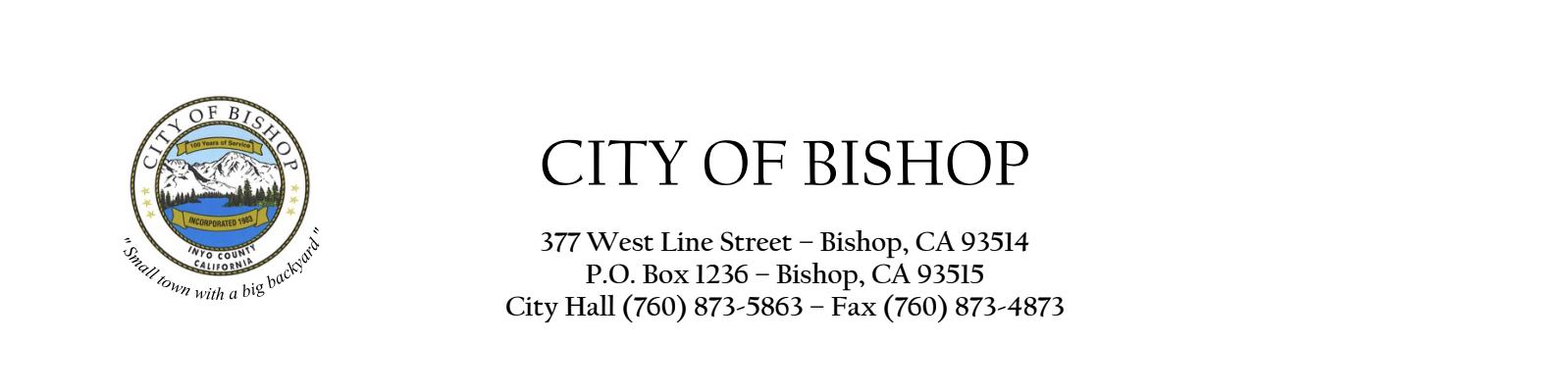 city of bishop