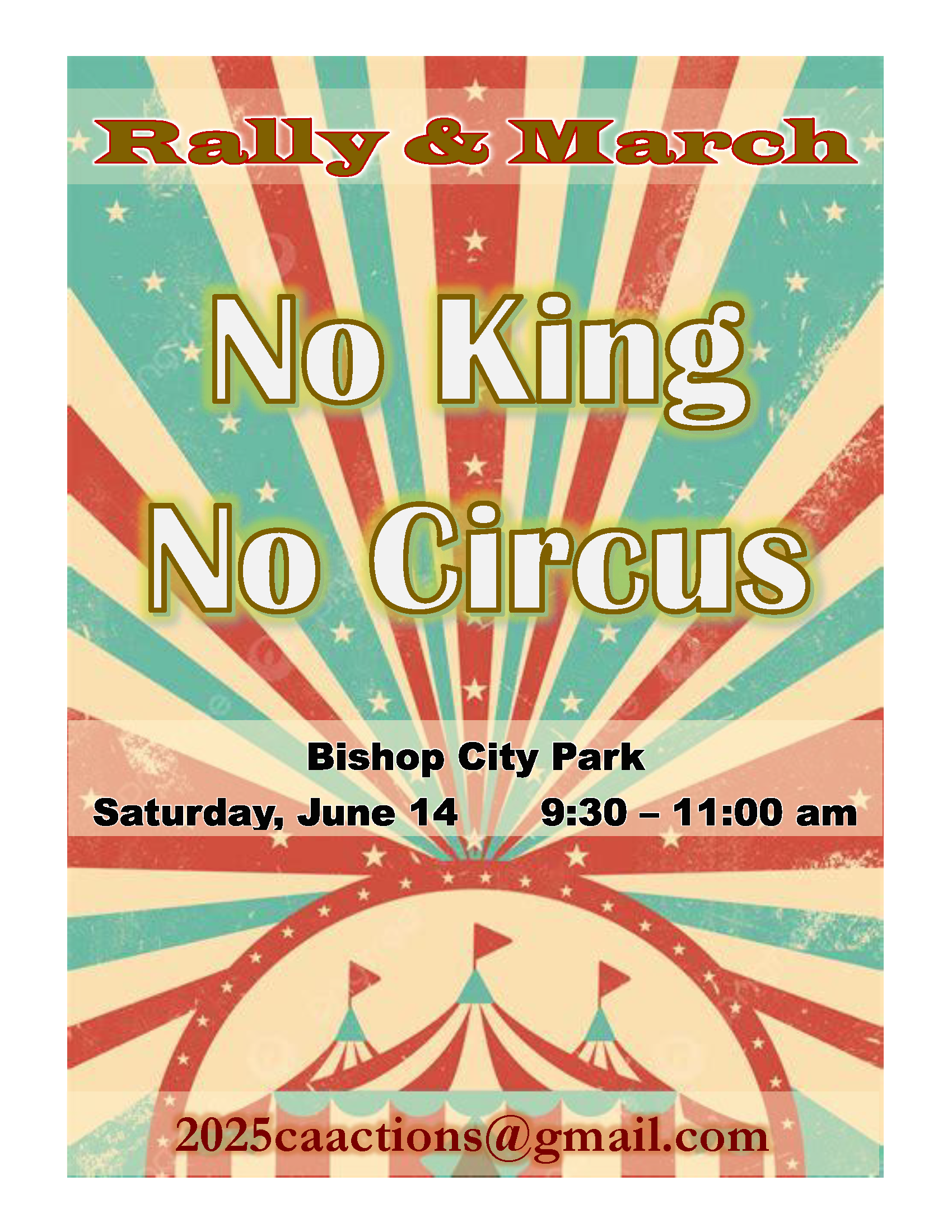 no kings no circus rally