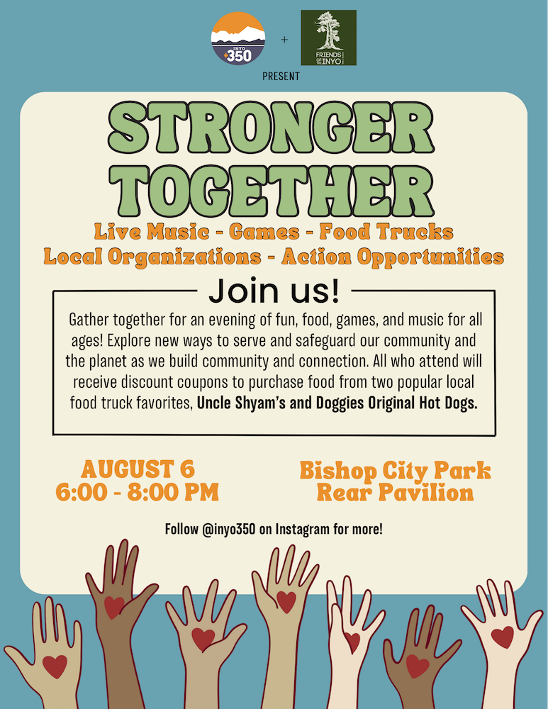 Picnic With a Purpose: Come Together for Fun and Connection in the City Park on August 6! 2 picnic with a purpose inyo350 friends of the inyo