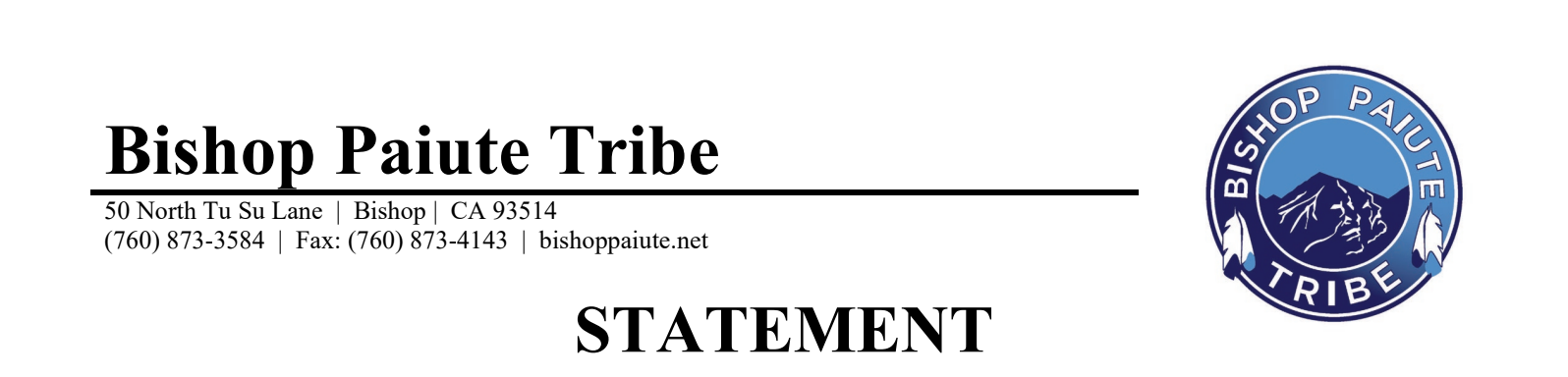 The Bishop Paiute Tribal Council warns the public of a fake "Wanaaha Casino" online gaming scam 1 bishop paiute tribe