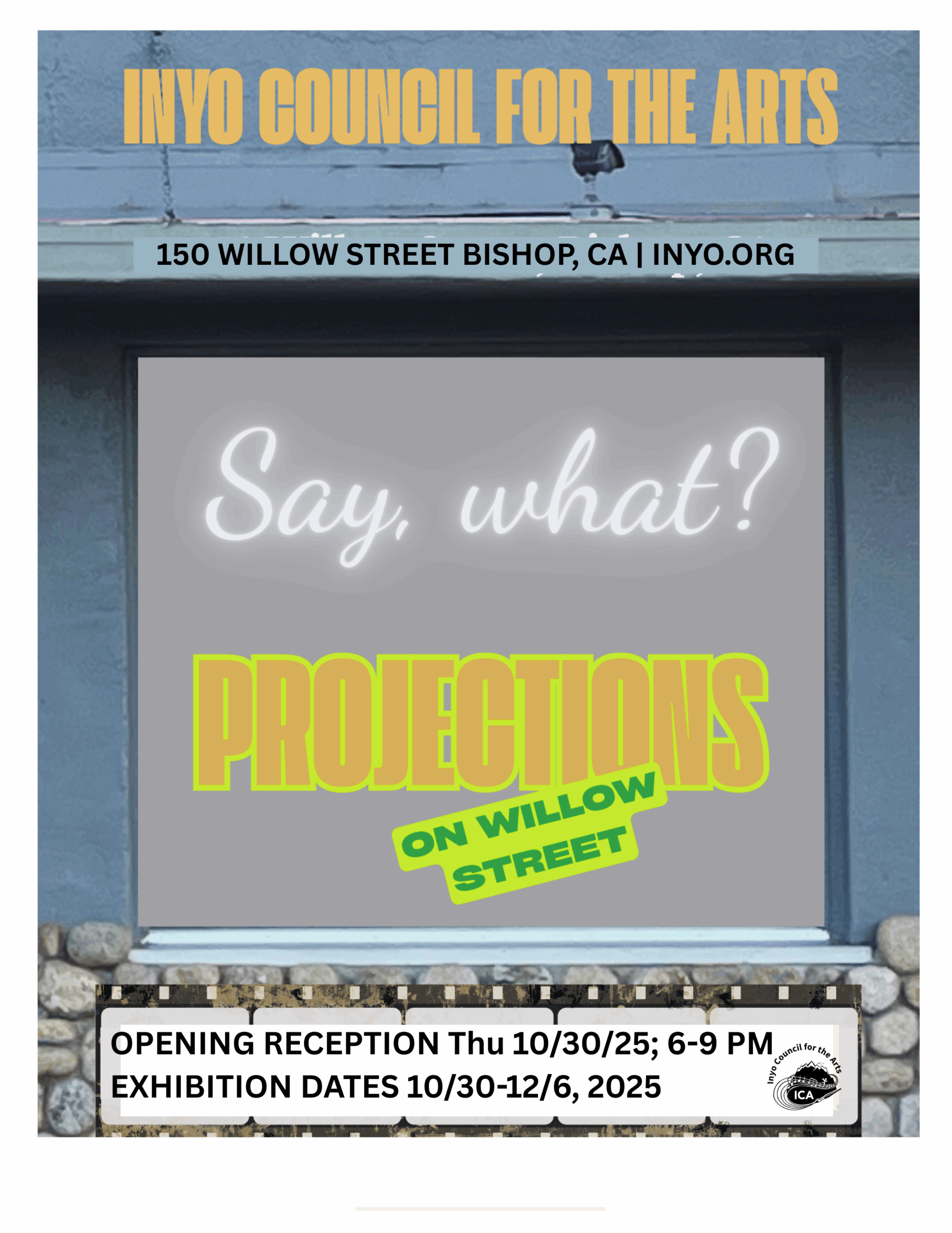 say what projections inyo council for the arts gallery