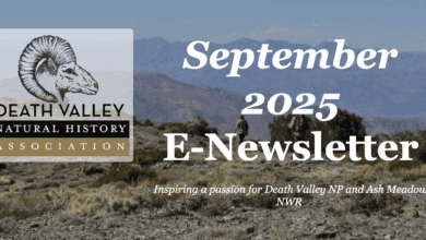 Death Valley Natural History Association September E-Newsletter 25 death valley natural history association