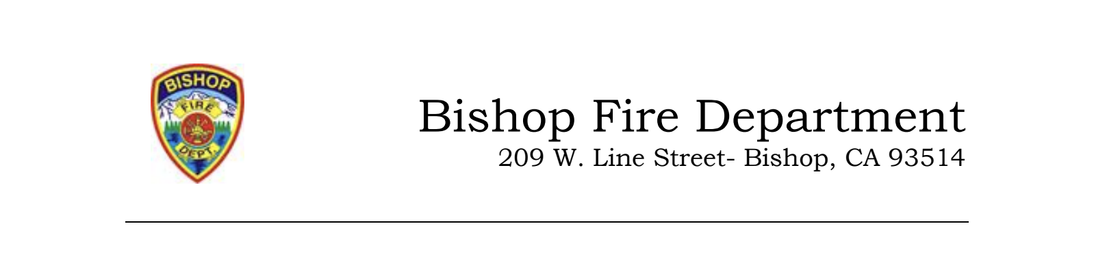 bishop fire department