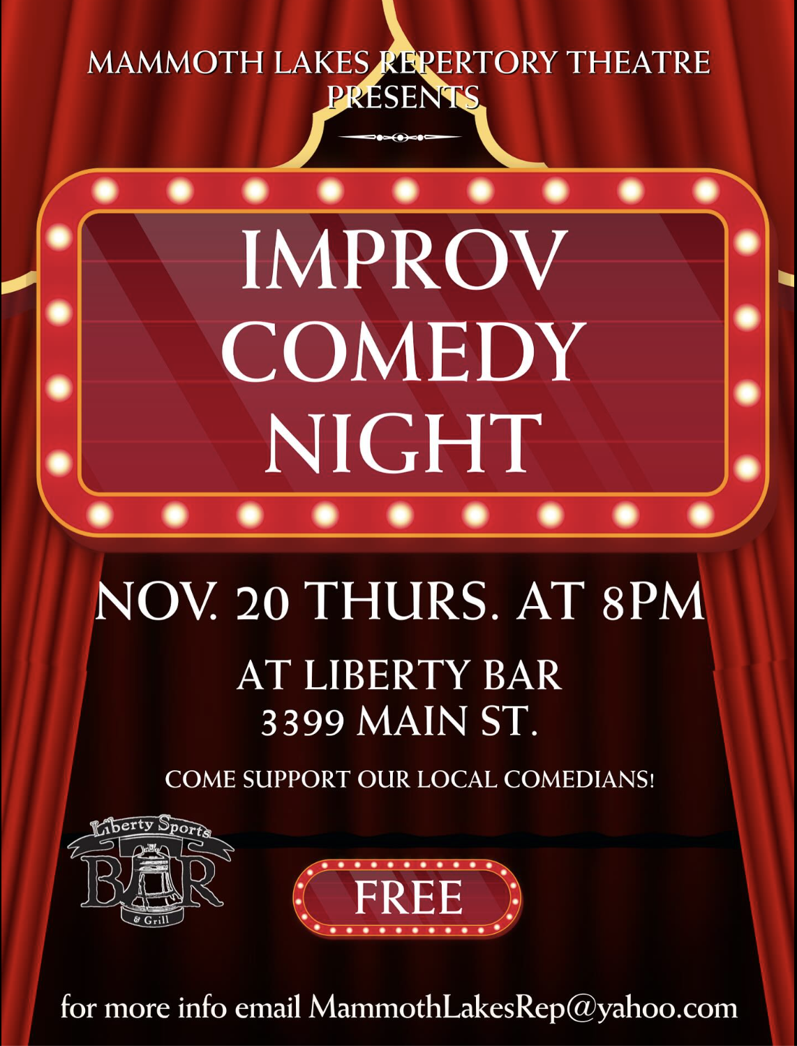 improv mammoth lakes repertory theatre