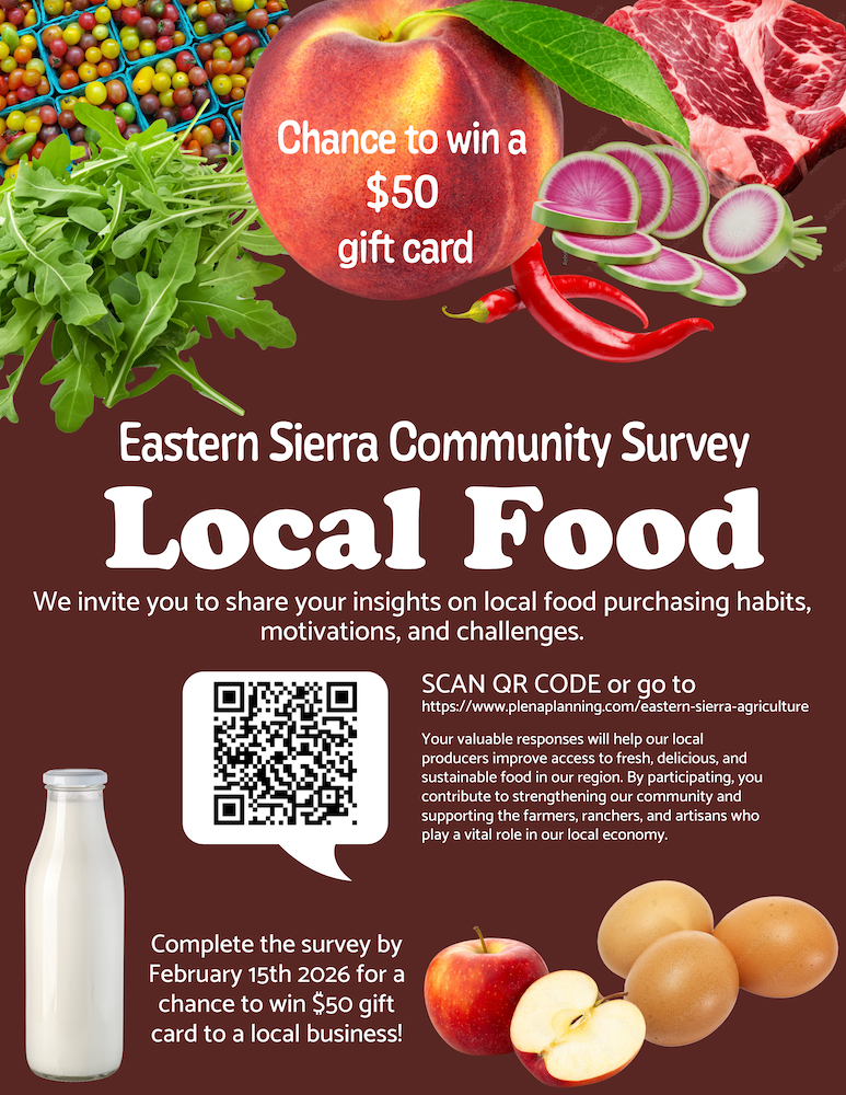 Share Insights on Local Food with Eastern Sierra Agriculture Activation Plan Survey 1 Eastern Sierra Agriculture Activation Plan