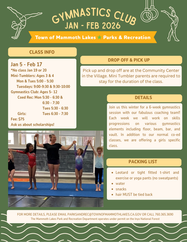 Gymnastics Club | Jan-Feb 2026 2 gymnastics