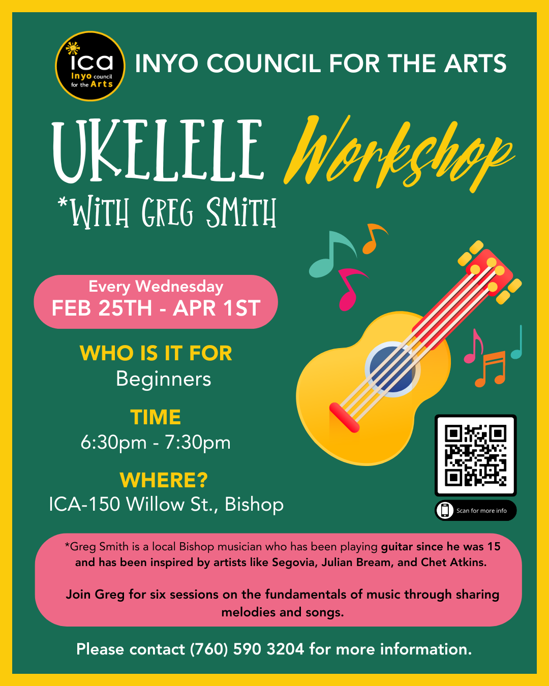 inyo council for the arts ukelele