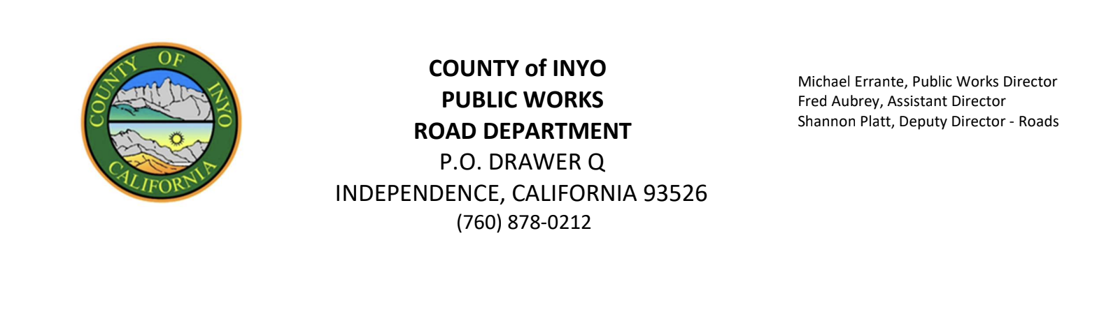 inyo county public works