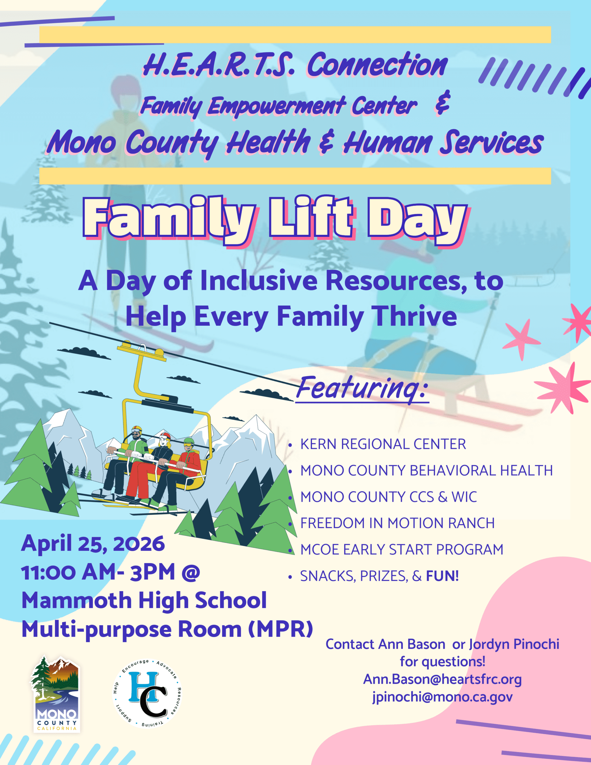 Family Resource Fair in Mammoth on Saturday, April 25 2 mammoth family resource fair