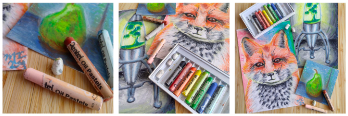 draw oil pastel