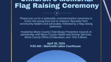 Honoring Young Lives: Children’s Memorial Flag Raising Ceremony | Honrando a los Niños: Ceremonia de izado de la bandera conmemorativa de los niños 5 children mono county