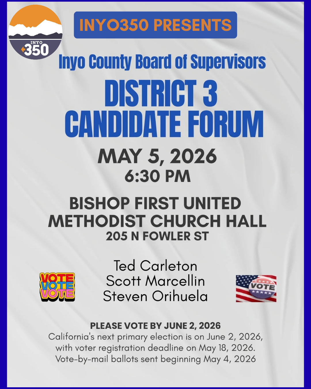 It's Election time! Who will you vote for? These Candidate forums will help you decide! 2 election candidate