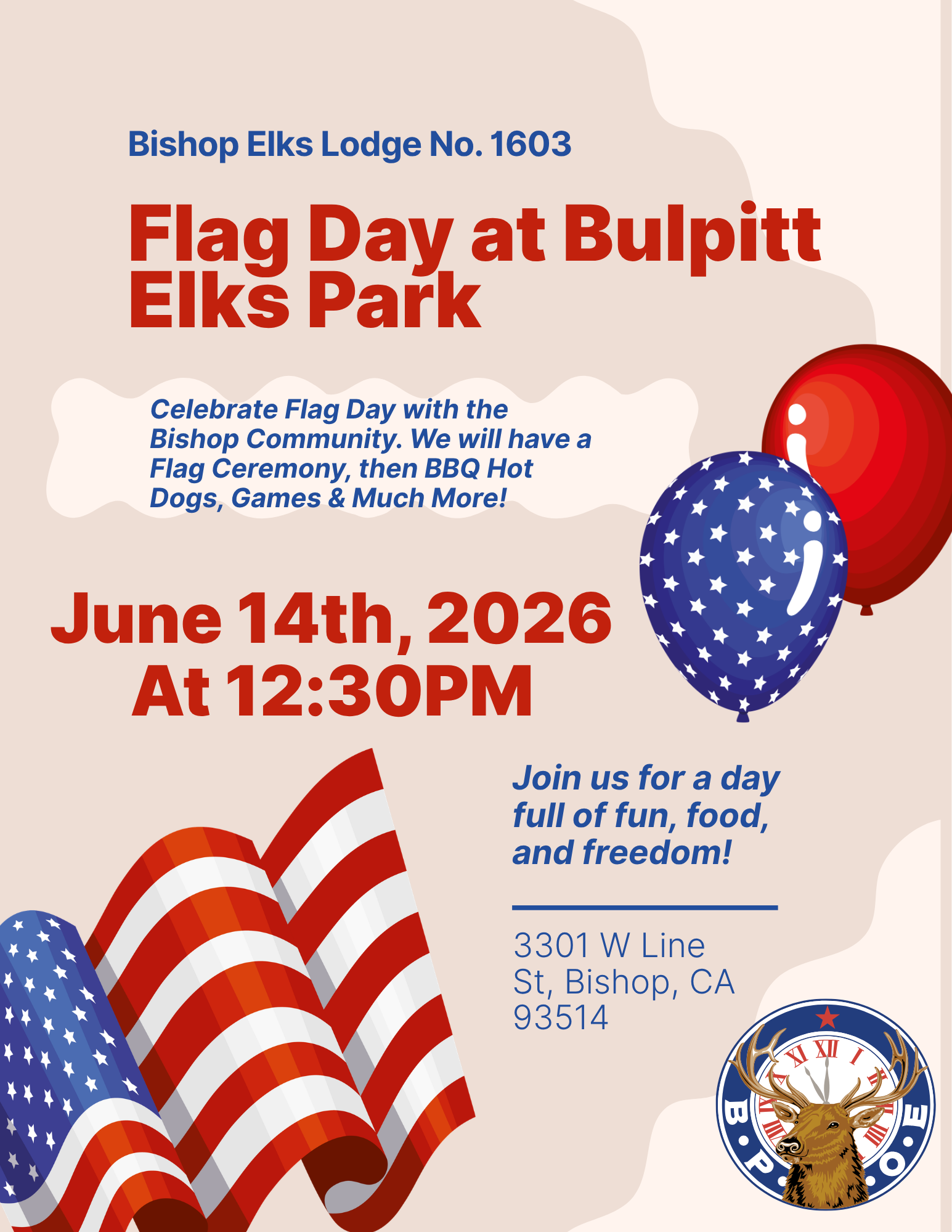 Bishop Elks Flag Day Celebration 1 bishop elks