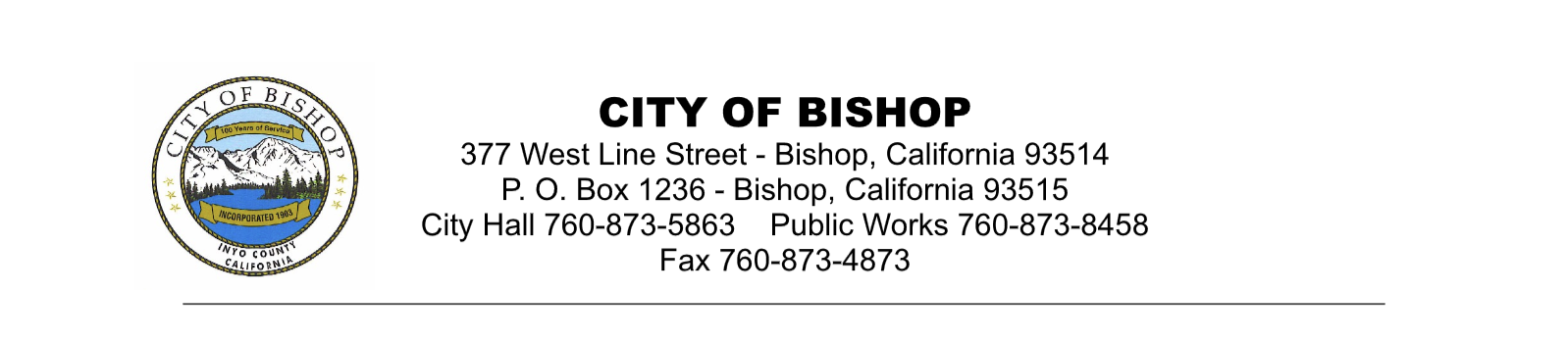 water line bishop