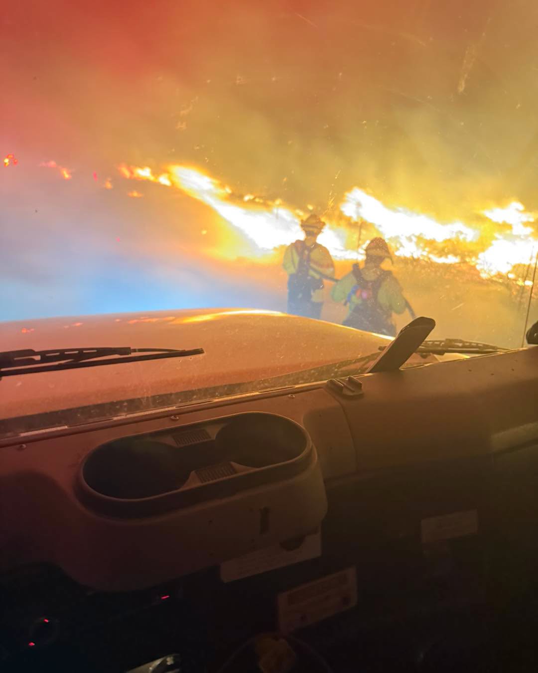 Rock Fire Burning Along U.S. Highway 395 Near Aberdeen 27 rock fire