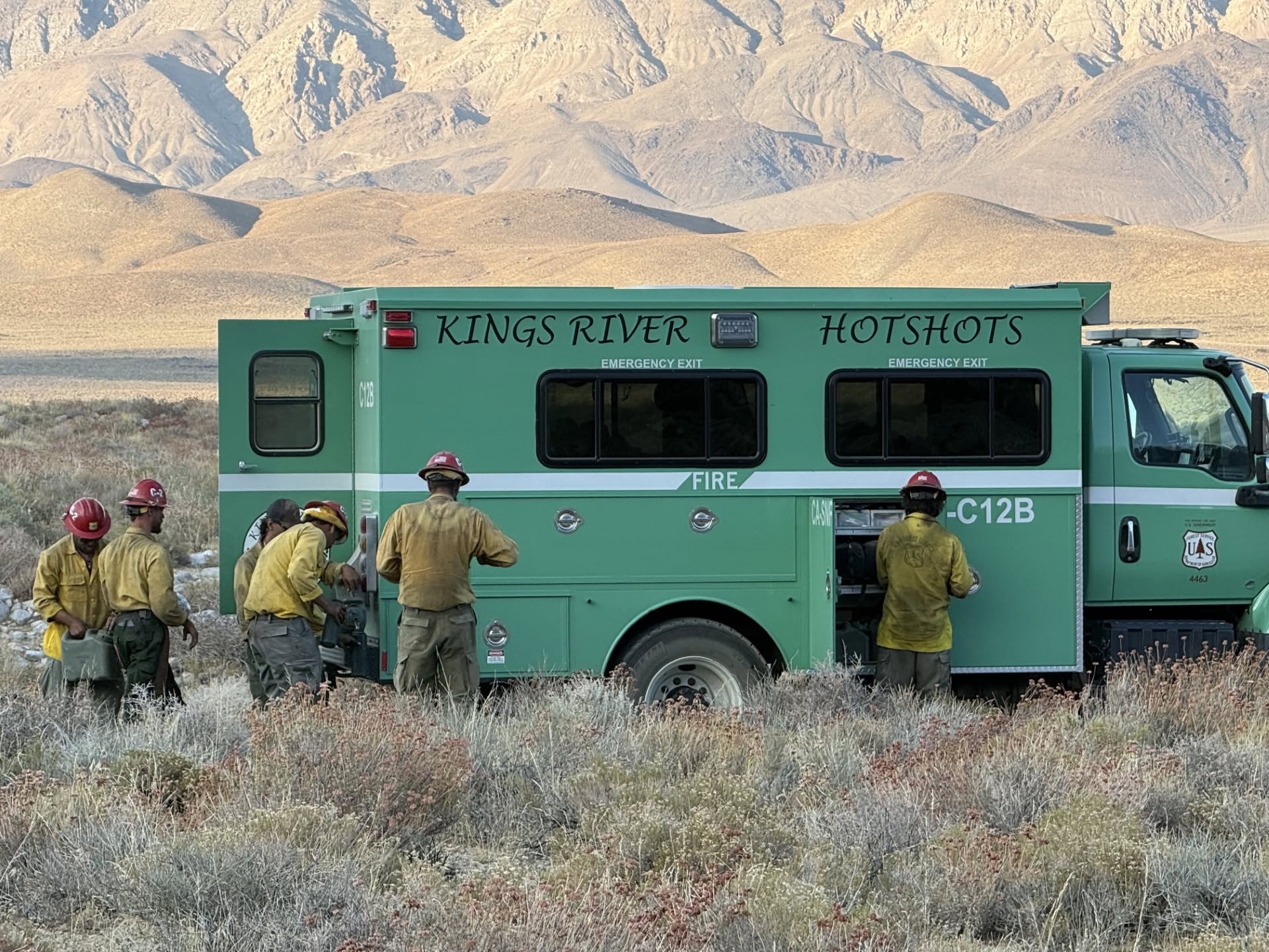 Rock Fire Burning Along U.S. Highway 395 Near Aberdeen 14 rock fire