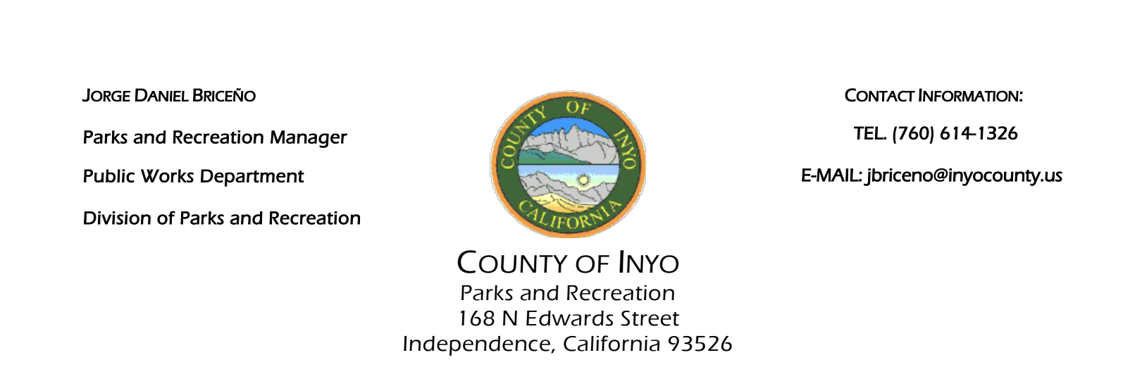 Mendenhall Park Playground: Open to the public 1 inyo county