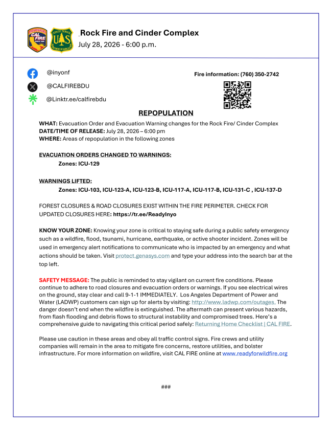 Rock Fire/Cinder Fire Repopulation 1 rock fire