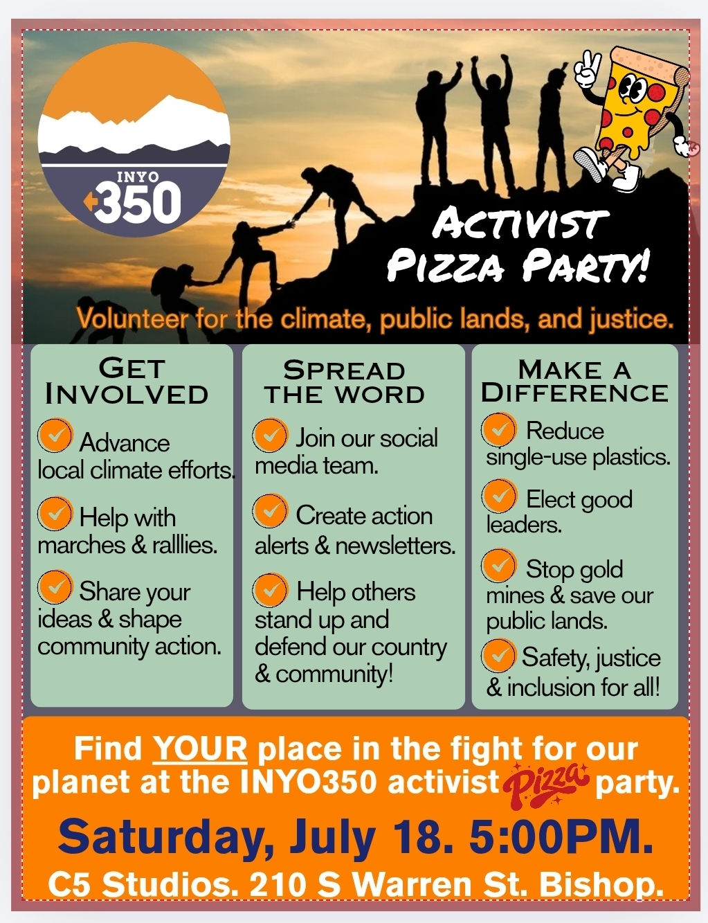 INYO350 Activist Pizza Party 2 inyo350