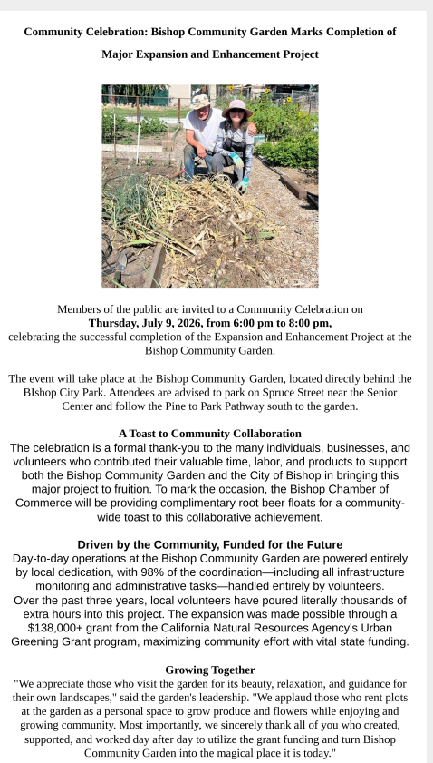 bishop community garden