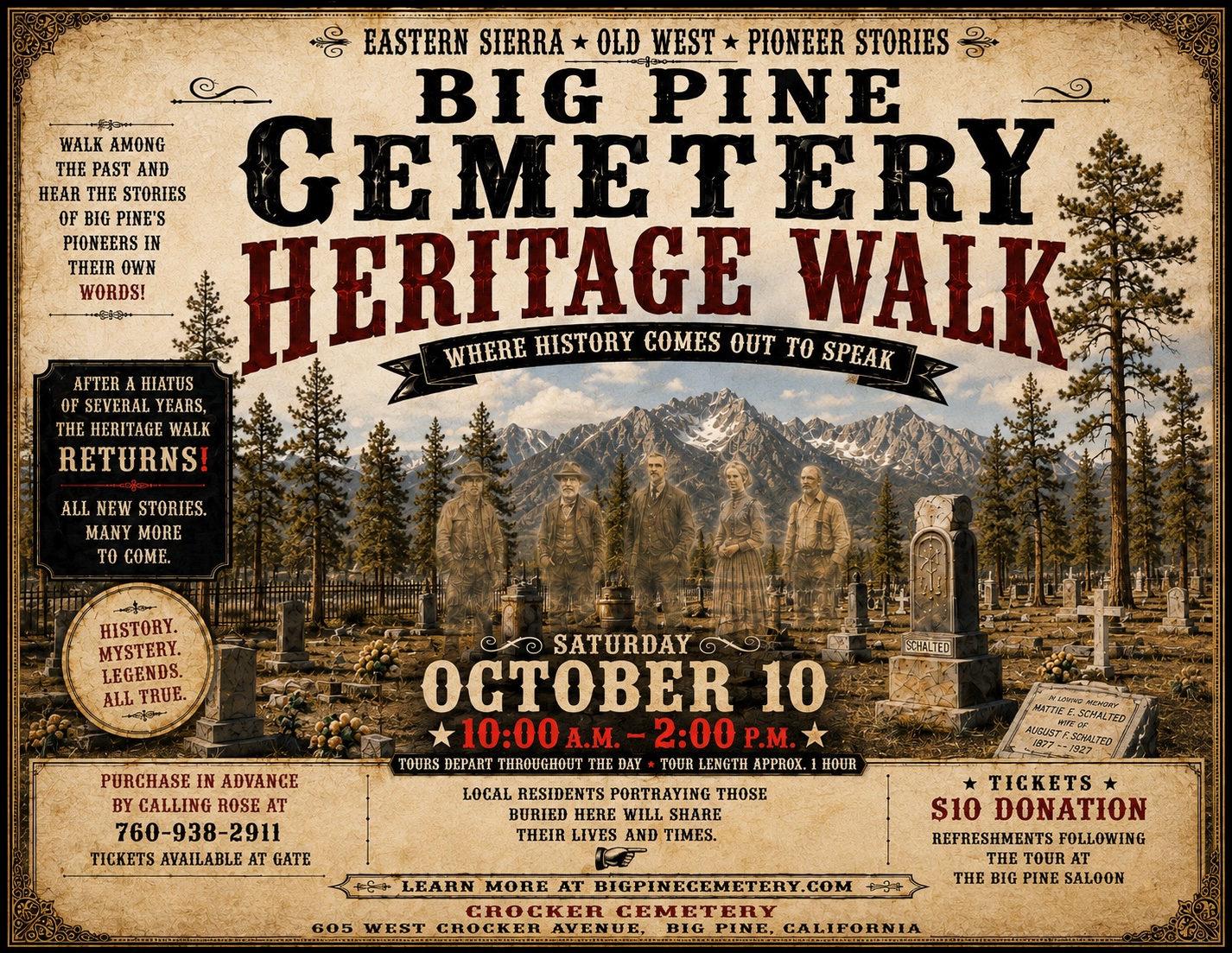 Big Pine Cemetery Heritage Walk Brings Local History to Life 1 big pine