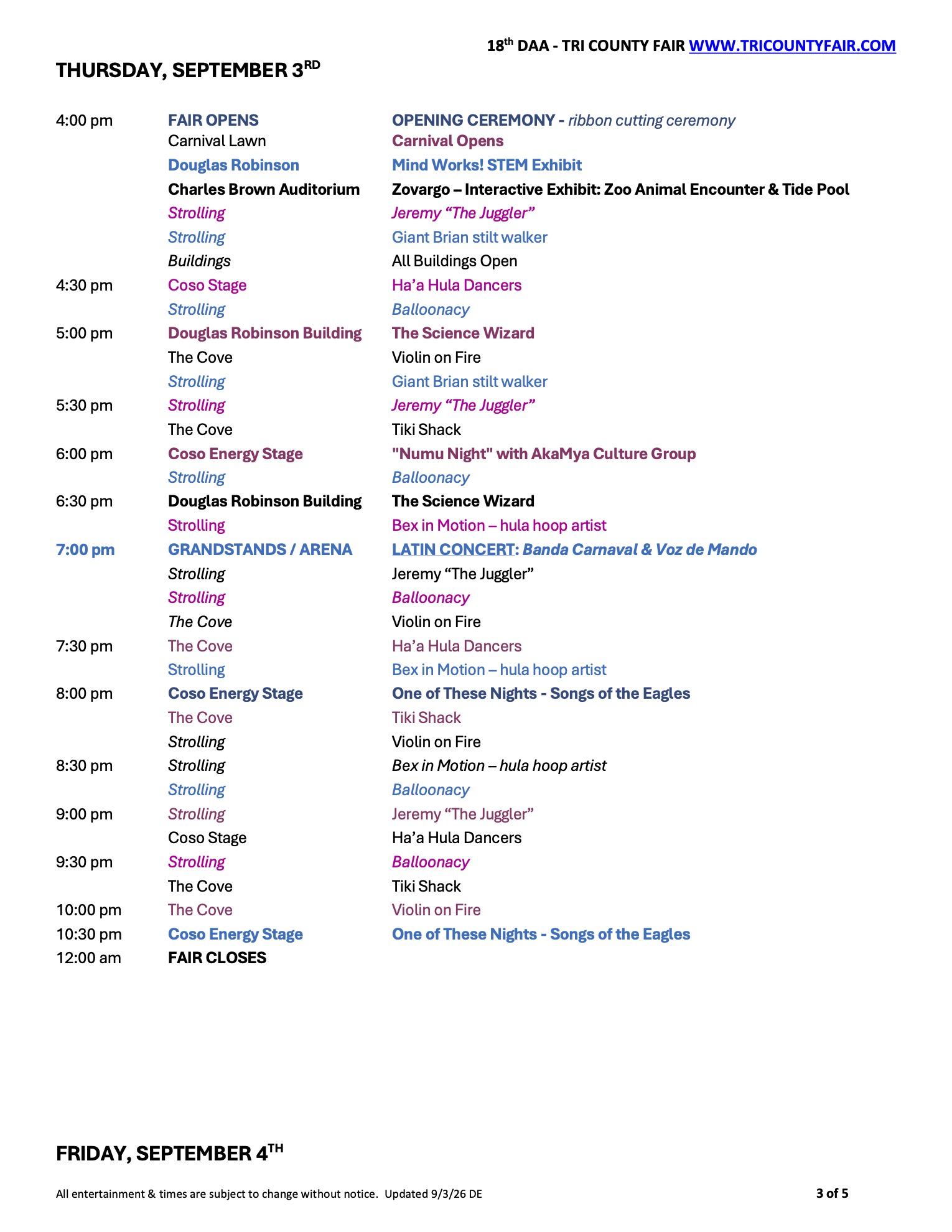 Updated Schedule for 2026 Eastern Sierra Tri-County Fair 3 fair