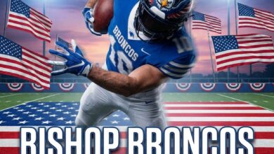 Military Appreciation Night, Senior Night at October 2 Bishop Broncos Varsity Football Game 10 bishop broncos football