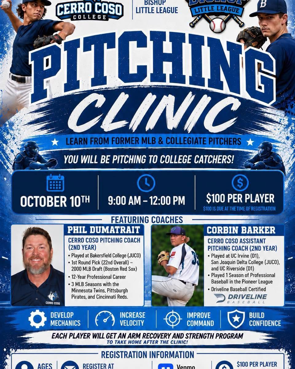 Bishop Little League Pitching Clinic is Back 1 bishop little league pitching clinic
