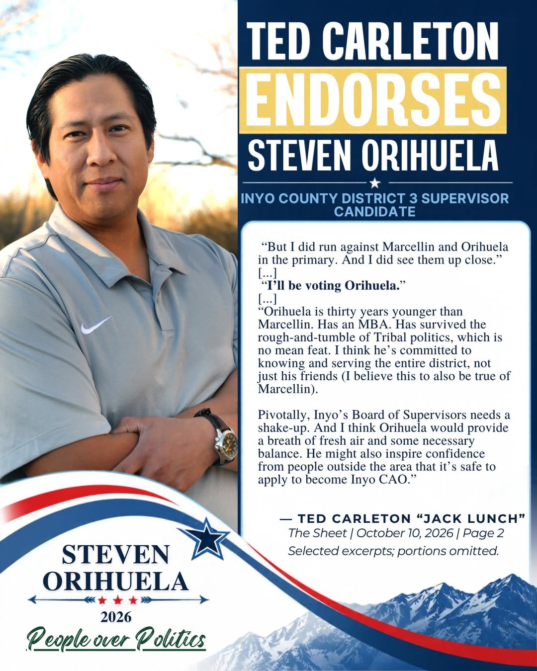 Carleton Endorses Steven Orihuela 1 orihuela