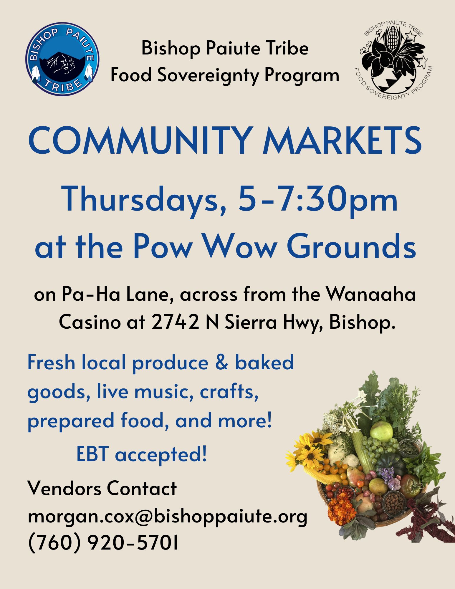 bishop paiute tribe market